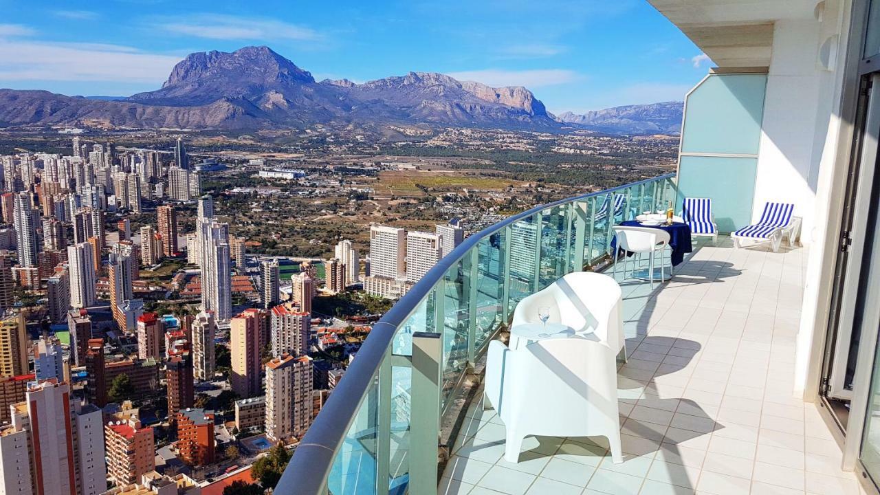 Luxury Apartment On The 40Th Floor With Amazing Views Benidorm Eksteriør bilde